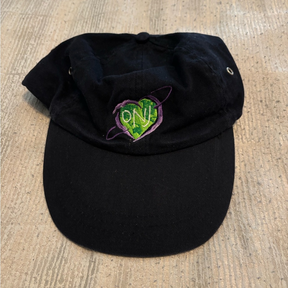 Olivia Newton-John ONJ logo adjustable hat black